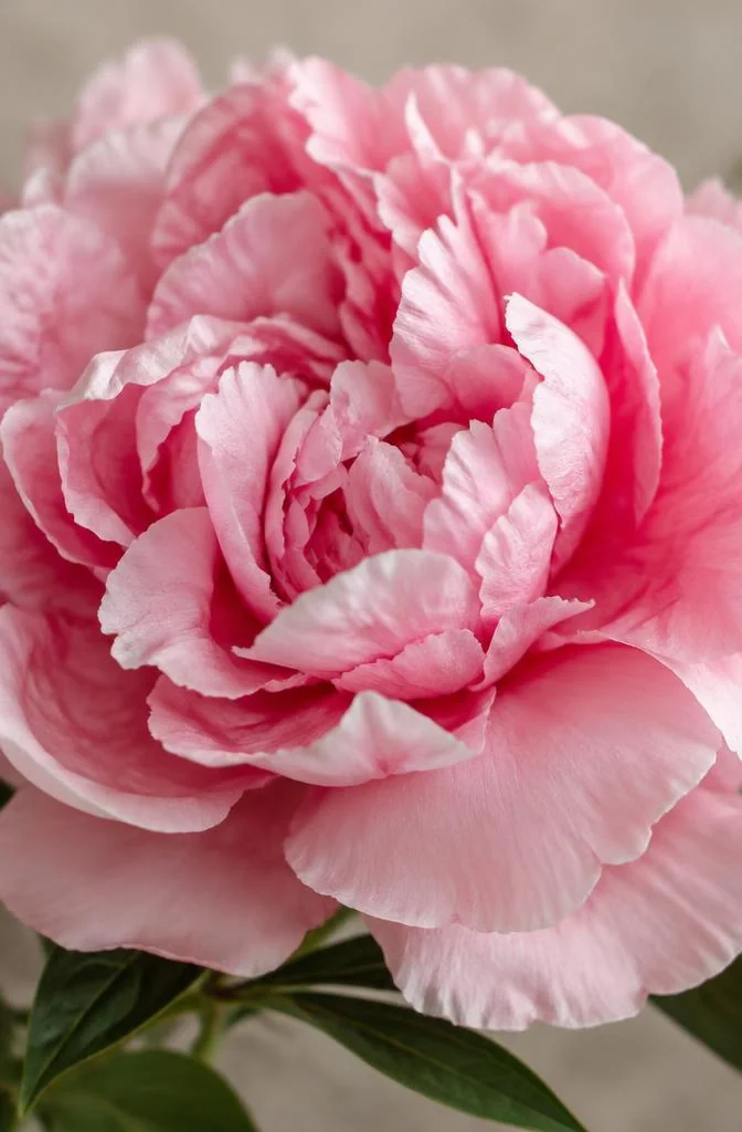 Close-up of a pink peony